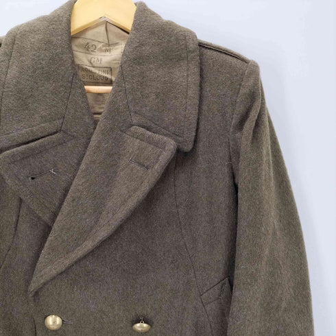 フレンチアーミー FRENCH ARMY 40-50S vintage フランス軍 AGOSTINI SICLOUD ウール ミリタリー ダブルブレスト チェスター ロング コート ヴィンテージ メンズ 42M