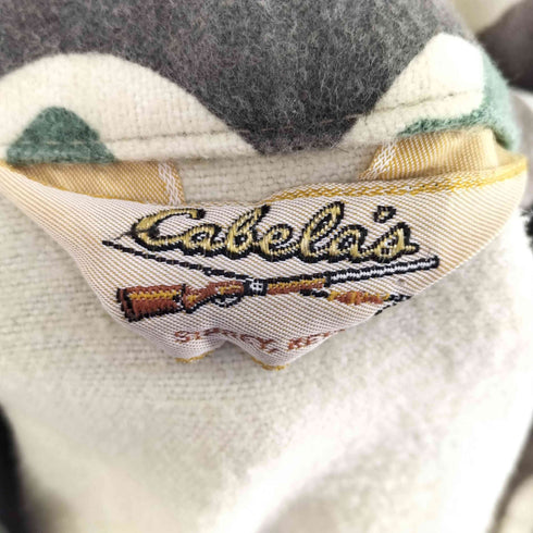 カベラス Cabela's 80s IDEALジップ ダックハンターカモ シャモア ジップアップ シャツジャケット メンズ