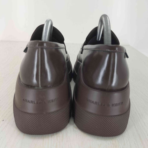 チャールズアンドキース CHARLES&KEITH Leoi レオイ プラットフォーム ペニーローファー レディース 24.5