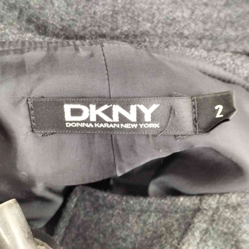 ダナキャランニューヨーク DKNY カシミヤ混 バックプリーツ ダッフルコート レディース JPN:2