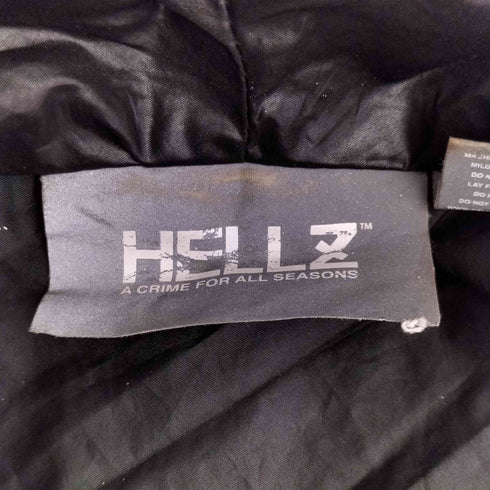 HELLZ ドローコードデザイン ハイネック ナイロン ジャケット メンズ