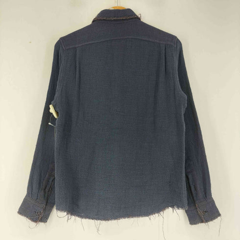 ハムネット HAMNETT 90-00S カットオフ加工 長袖 ガーゼシャツ メンズ import:M