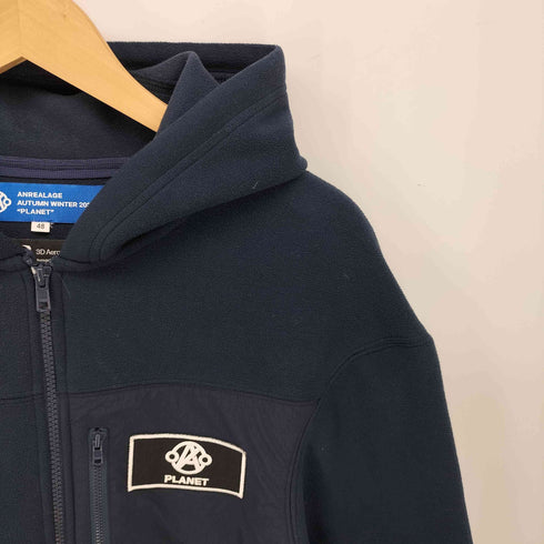 アンリアレイジ ANREALAGE 22aw FLEECE SPACESUIT HOODIE フリース スペーススーツ フーディー メンズ 48