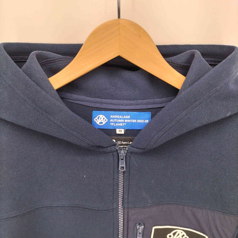 アンリアレイジ ANREALAGE 22aw FLEECE SPACESUIT HOODIE フリース スペーススーツ フーディー メンズ 48