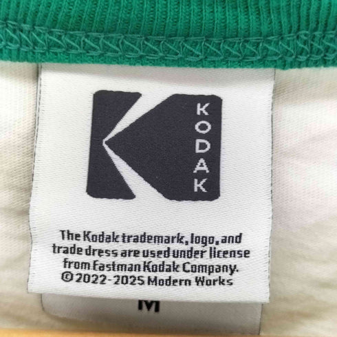 KODAK 背面 ロゴプリント リンガー Tシャツ レディース JPN:M