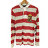 ポロバイラルフローレン Polo by RALPH LAUREN 00s ビッグロゴワッペン 長袖 ボーダー ラガーシャツ メンズ import:XS