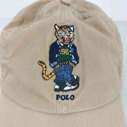 ポロラルフローレン POLO RALPH LAUREN フロントタイガーロゴ刺繍 チノボールキャップ メンズ ONE SIZE