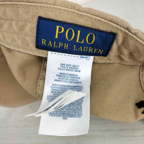 ポロラルフローレン POLO RALPH LAUREN フロントタイガーロゴ刺繍 チノボールキャップ メンズ ONE SIZE