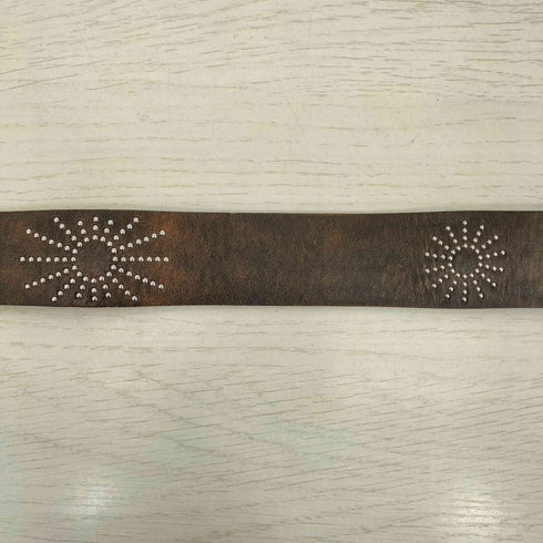 ザラ ZARA LEATHER STUDDED BELT レディース
