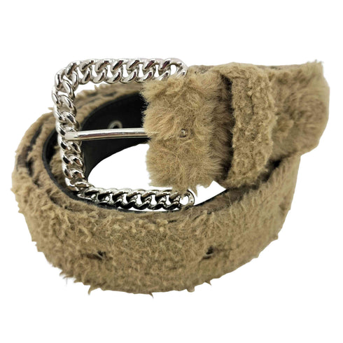 AFB FUR BELT メンズ M