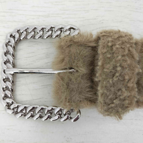 AFB FUR BELT メンズ M