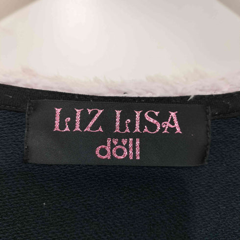リズリサ LIZ LISA doll 00s 総柄 ファー ジップアップ ロング パーカー Y2K レディース