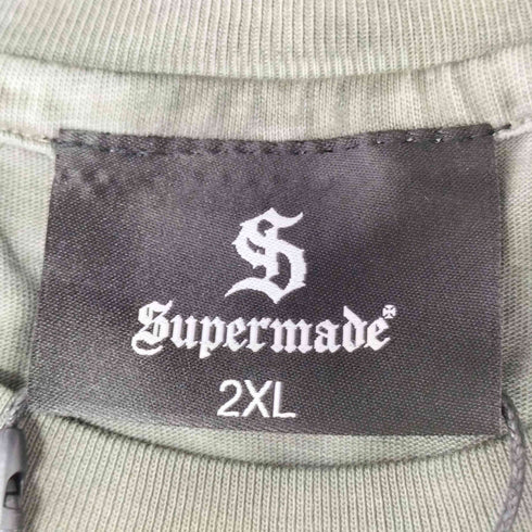 supermade USED加工 ボタニカルプリント タンクトップ メンズ 2XL