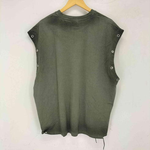 supermade USED加工 プリント タンクトップ メンズ import:XL