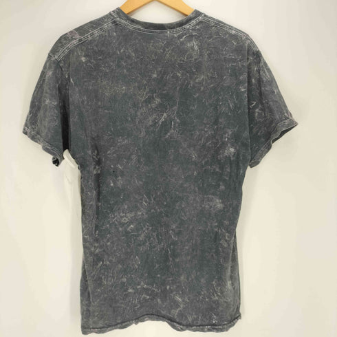 メキシコ製 バンドプリント フレイム タイダイ染め 半袖Tシャツ メンズ import:M