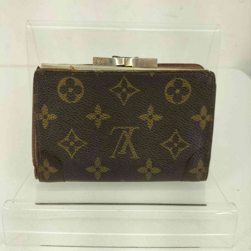 ルイヴィトン LOUIS VUITTON ヴィエノワ モノグラム がま口付き 二つ折り財布 レディース