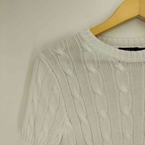 ポロラルフローレン POLO RALPH LAUREN PIMA COTTON ポニー刺繍 ケーブルニット レディース import:M
