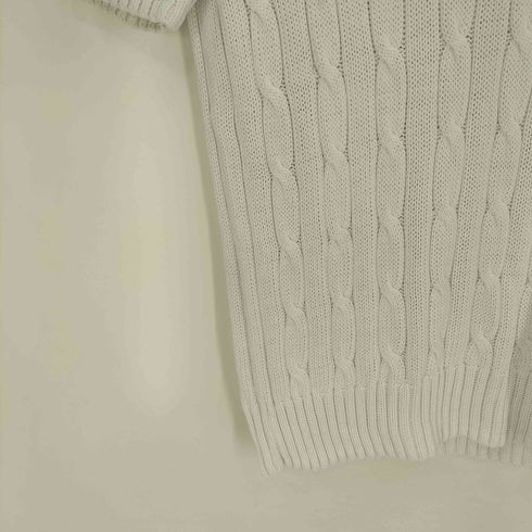 ポロラルフローレン POLO RALPH LAUREN PIMA COTTON ポニー刺繍 ケーブルニット レディース import:M
