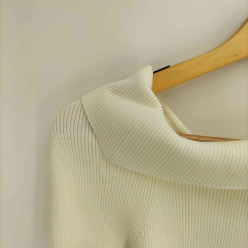 スナイデル snidel 25SS Sustainaアシメリブニットプルオーバー レディース ONE SIZE