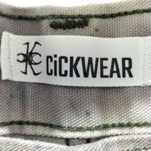 CiCKWEAR リメイク ブリーチ加工 ペイント バギー デニムショーツ メンズ W31/L30