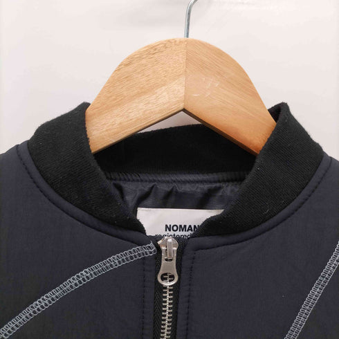 ノーマニュアル NOMANUAL S.L MA-1 BLACK メンズ import:L