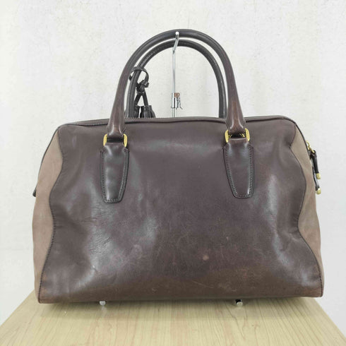 コーチ COACH レザー スエード タッセルチャーム ボストンバッグ leather suede bostonbag レディース