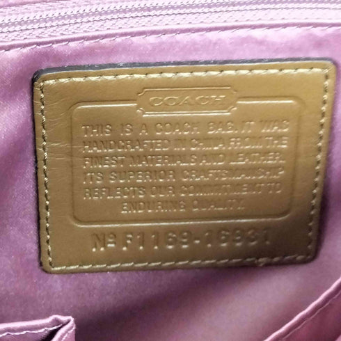 コーチ COACH レザー ワンショルダーバッグ leather oneshoulderbag レディース