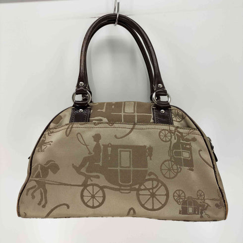 コーチ COACH 馬車柄 キャンバス ハンドバッグ canvas handbag レディース