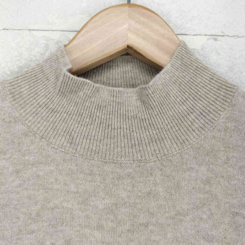 カシミヤ100 S/S モックネックニット レディース JPN:M