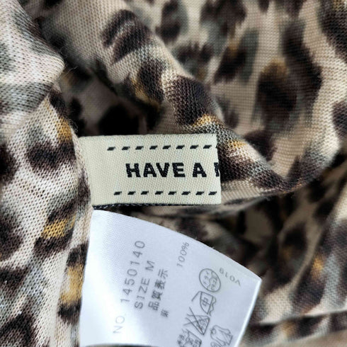 have a nice trip ヒョウ柄 S/S シャツ レディース JPN:M