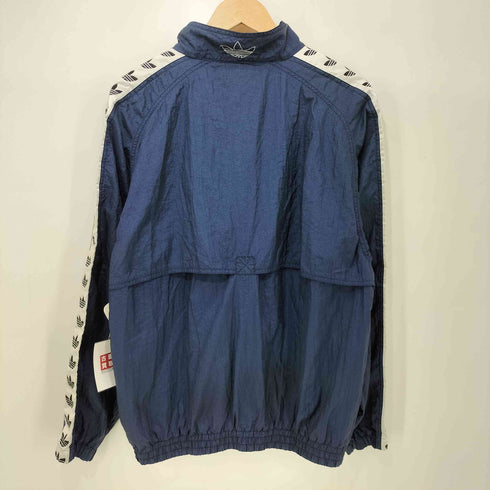 アディダス adidas 90s 万国旗タグ ロゴ刺繍 ナイロン トレフォイルロゴ サイドライン ジャージ セットアップ メンズ M