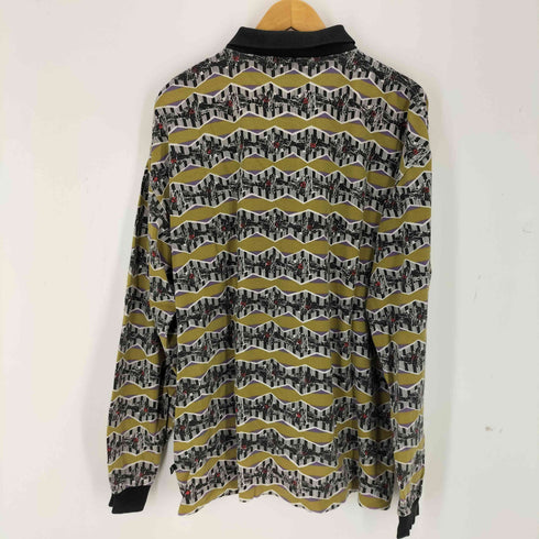 オーシャンパシフィック Ocean Pacific 総柄 長袖 ポロシャツ メンズ