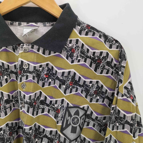 オーシャンパシフィック Ocean Pacific 総柄 長袖 ポロシャツ メンズ