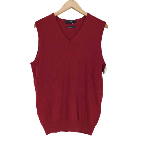 洋服の青山 Cashmere カシミヤ混 ニットベスト メンズ JPN:L