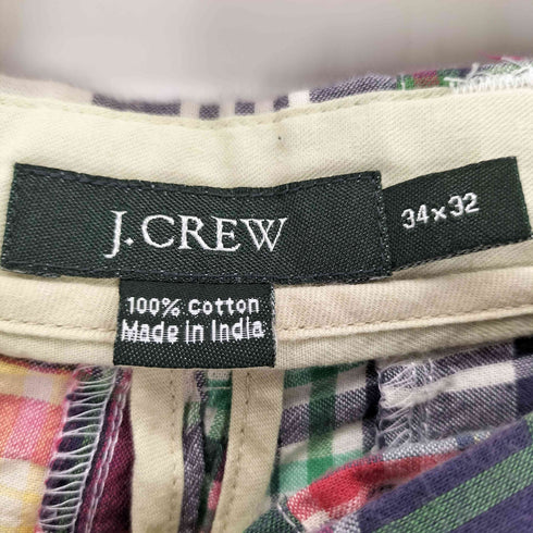 ジェイクルー J.CREW 90-00S パッチワークマドラスチェックパンツ メンズ 34