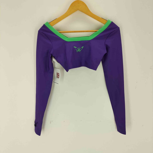 プーマ PUMA Dua Lipa Cropped Colorblock Long Sleeve Top レディース import:S