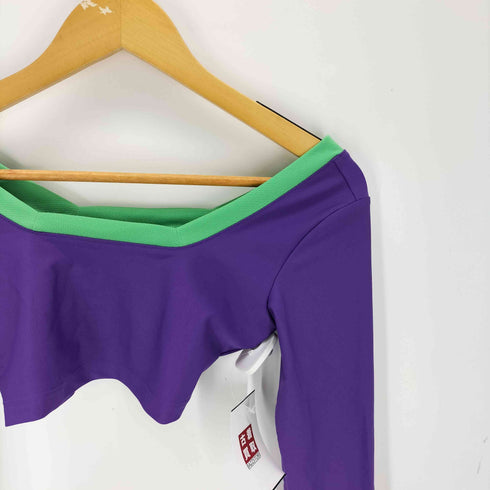 プーマ PUMA Dua Lipa Cropped Colorblock Long Sleeve Top レディース import:S