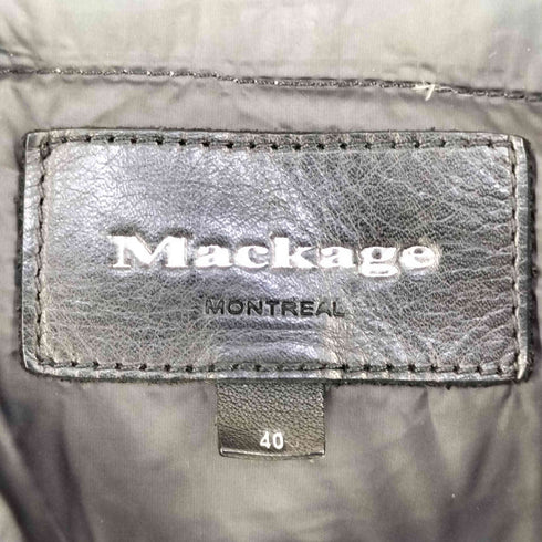 Mackage マッカージュ ラムレザー ダウンジャケット メンズ 40