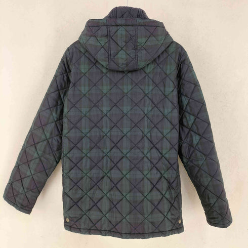 トラディショナルウェザーウェア Traditional Weatherwear ブラックウォッチ柄 中綿 キルティング フーデッドジャケット レディース 38