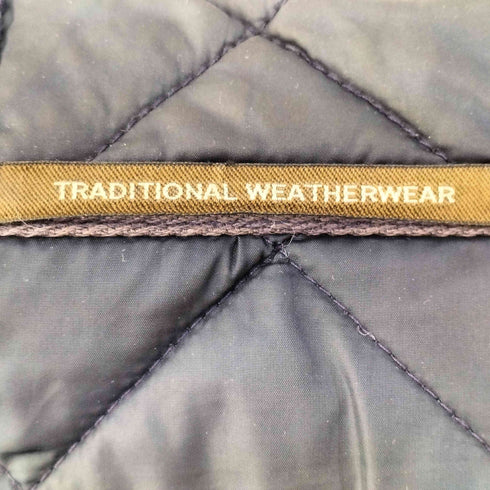 トラディショナルウェザーウェア Traditional Weatherwear ブラックウォッチ柄 中綿 キルティング フーデッドジャケット レディース 38
