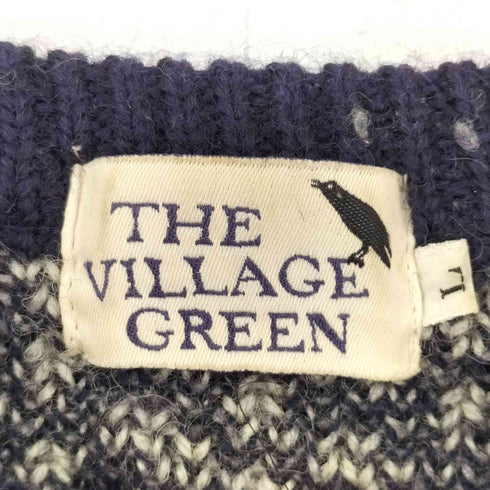THE WILLAGE GREEN ウール バーズアイ ニット メンズ L