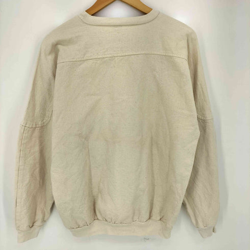 J.J. MACINTYRE USA製 80-90s ラバープリント クルーネック ネップ スウェット メンズ import:M
