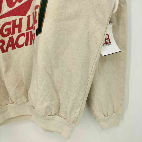 J.J. MACINTYRE USA製 80-90s ラバープリント クルーネック ネップ スウェット メンズ import:M
