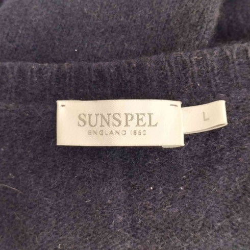 サンスペル Sunspel ウール コットン 長袖 ニット レディース L