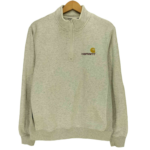 カーハートワークインプログレス Carhartt WIP Half Zip American Script Sweatshirt ハーフジップアメリカンスクリプトスウェットシャツ メンズ import:L