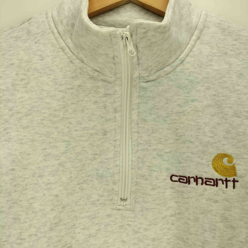 カーハートワークインプログレス Carhartt WIP Half Zip American Script Sweatshirt ハーフジップアメリカンスクリプトスウェットシャツ メンズ import:L