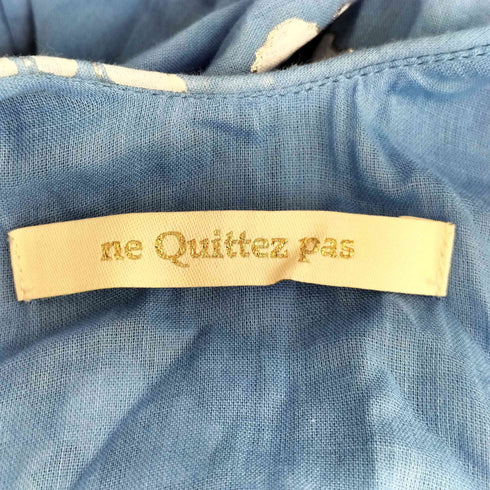 ヌキテパ NE QUITTEZ PAS 25ss セダムフォイルプリントギャザードレス レディース import:S