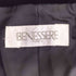 BENESSERE バラデザイン ベロアノーカラージャケット レディース