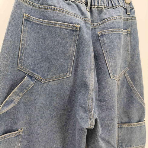 Wide baggy double knee denim painter pants ワイド バギー ペインター ダブルニー デニム パンツ メンズ