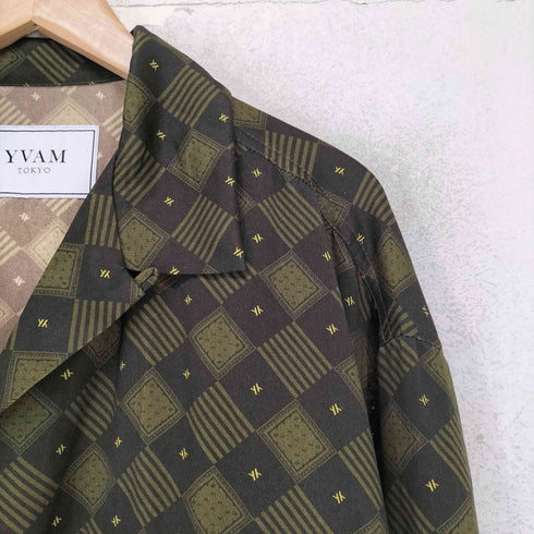 YVAM TOKYO ループカラー フラップポケット 総柄 シャツ メンズ JPN:48
